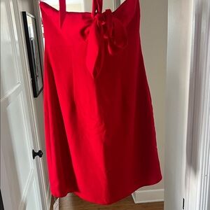 Abercrombie & Fitch Bright Red A-Line Skirt